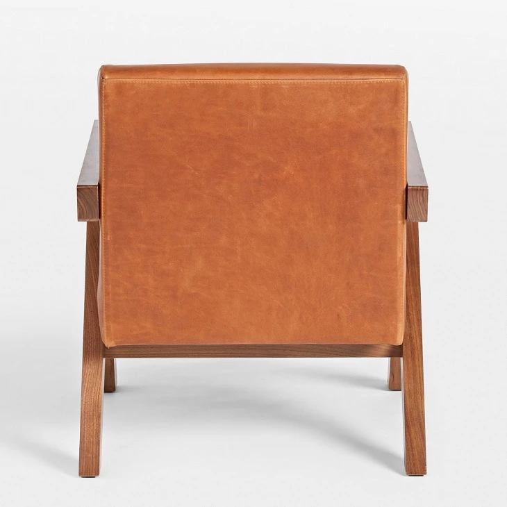 Glossy Brown Leather Chair Glossy Brown Leather Chair